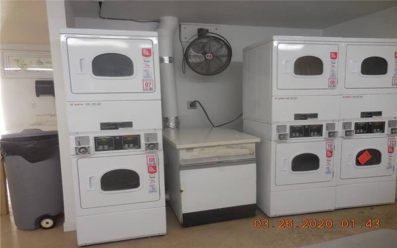 Dryers in Laundry room