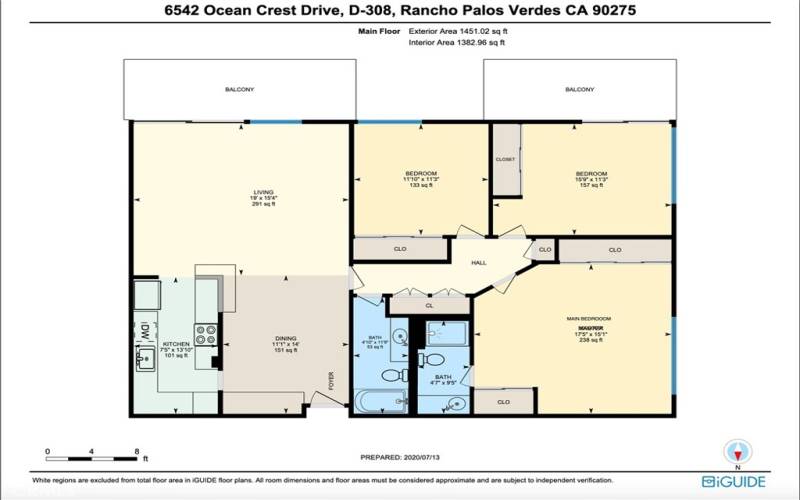3-bedroom Floor Plan; buyer to verify square footage as it may vary from the Tax Assessor or other sources.