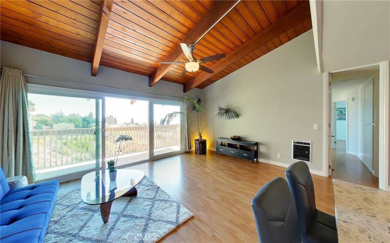 Accentuated with high cathedral ceilings giving a very spacious feeling with a single-level floor plan.