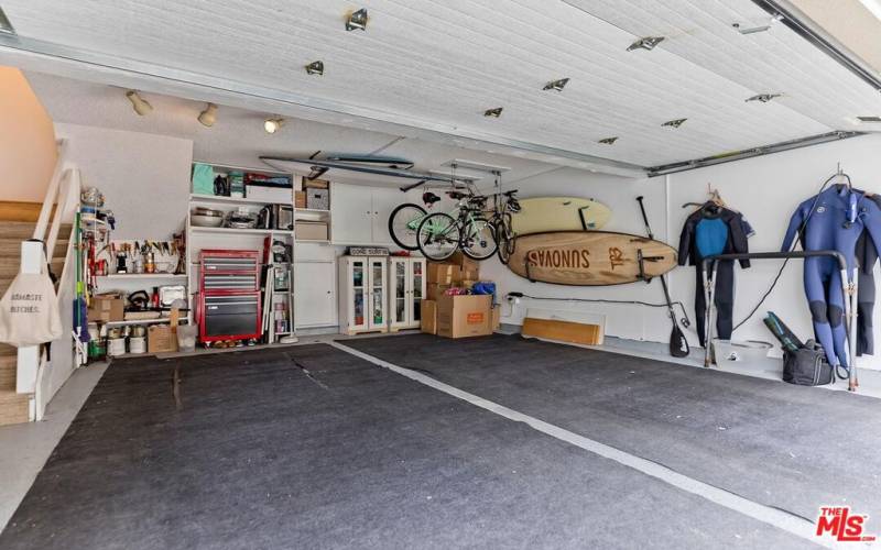 garage with extra storage