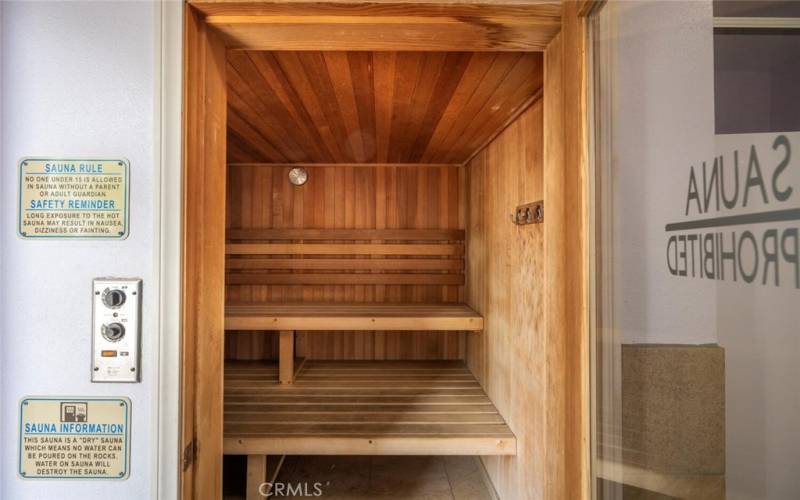 Perhaps a sauna?  Located in locker rooms.