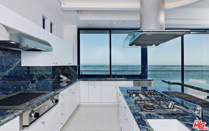 Kitchen with Ocean View