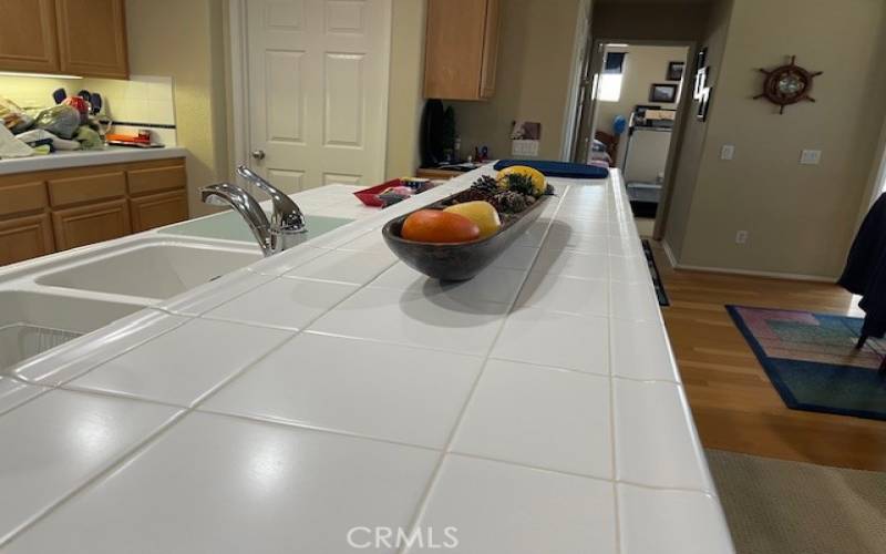 White ceramic counters