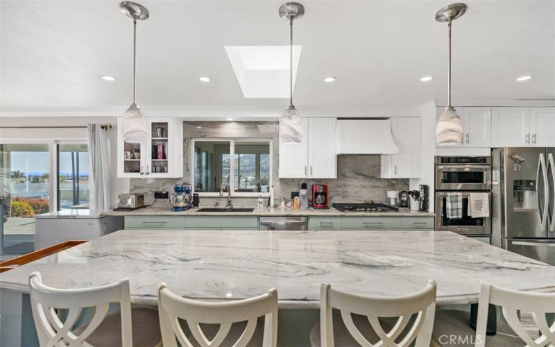 Kitchen with views