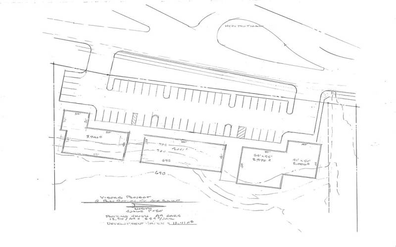 Conceptual drawing of potential development