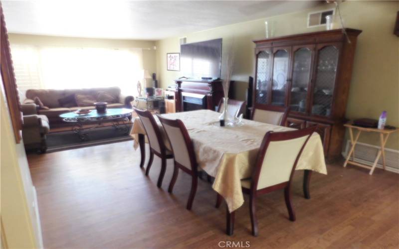 1221 W. Westmont Avenue Hemet, CA.  Living Room - Dining Room Combo