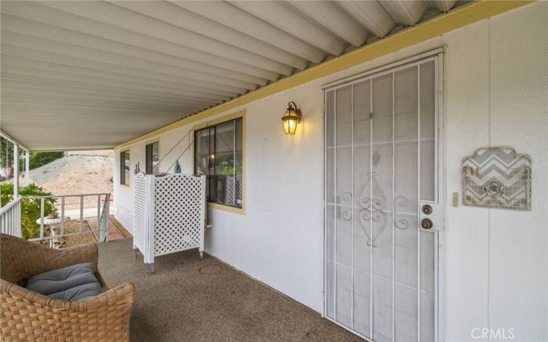 Front Patio with a view!