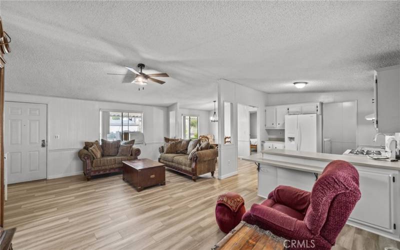 Living Room, Dining Room and Kitchen. All New LVP Flooring!