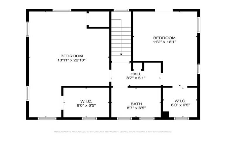 Second Floor Plan - Dimensions are approximate