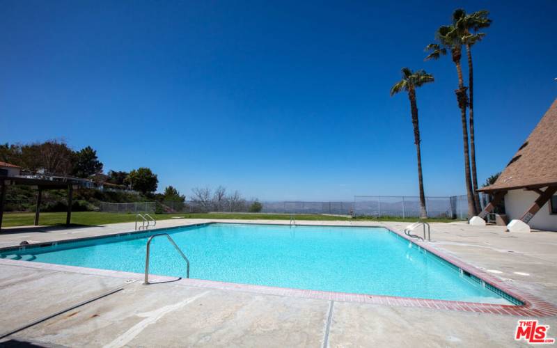 Large heated community pool