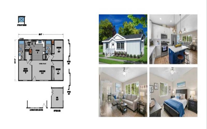 Approved floor plan of home soon to be installed, not yet installed.