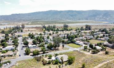 Bird's Eye View Of The Lot, Neigborhood, and Distance From Lake Elsinore And The Ortega Mountains.