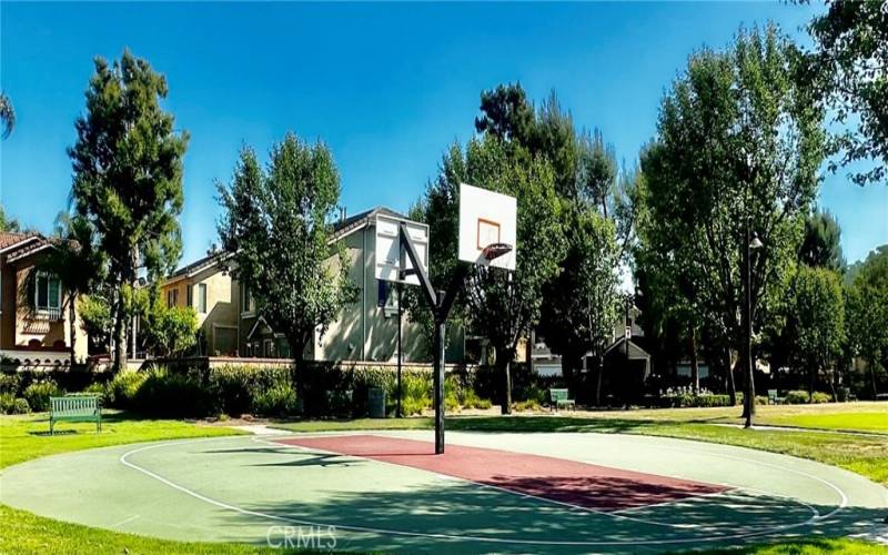 Community basketball court