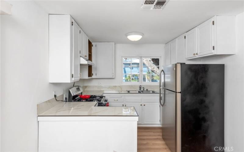 Kitchen with window over sink