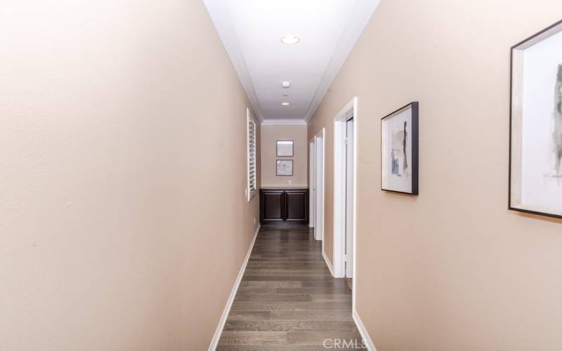 Hallway leading to secondary bedrooms