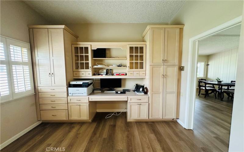 Guest room with office and half bath