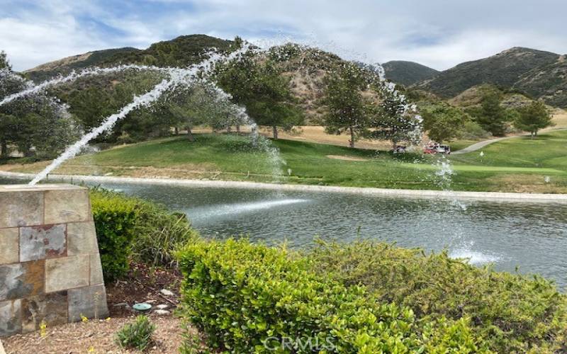 Delightful  Fountains outside Lake Center