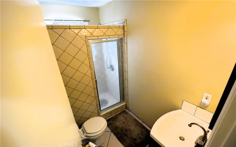 second bathroom with walk in shower