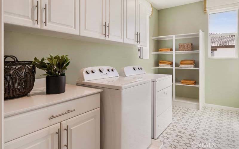 Large Laundry room, with lots of storage