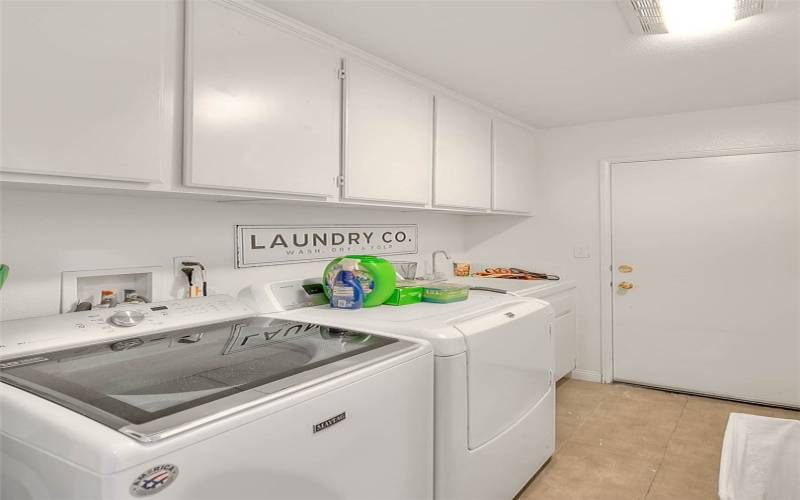 Laundry room and access to 3-car garage