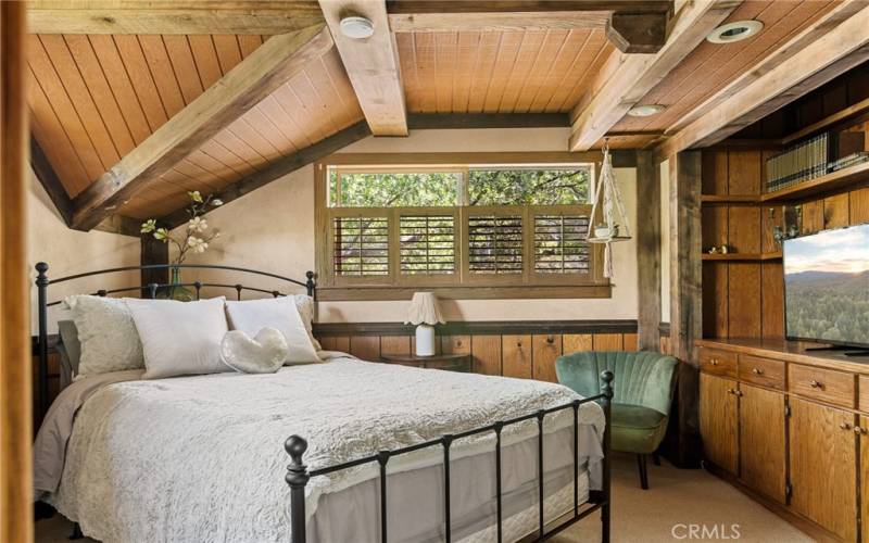 Upstairs Bedroom on the Right!!  So Rustic & Cool!!!!