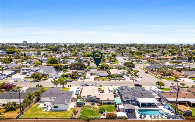 Aerial views to see the neighborhood and surrounding homes!