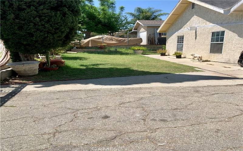 Front yard facing West