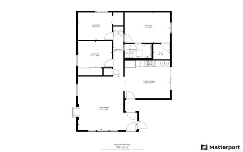 Matterport Floor plan. 1251 Nacion Ave