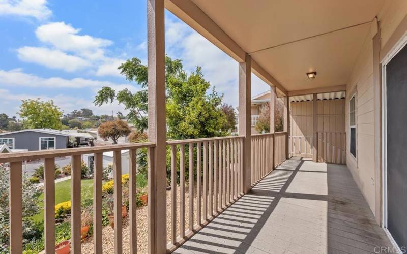 Covered deck views