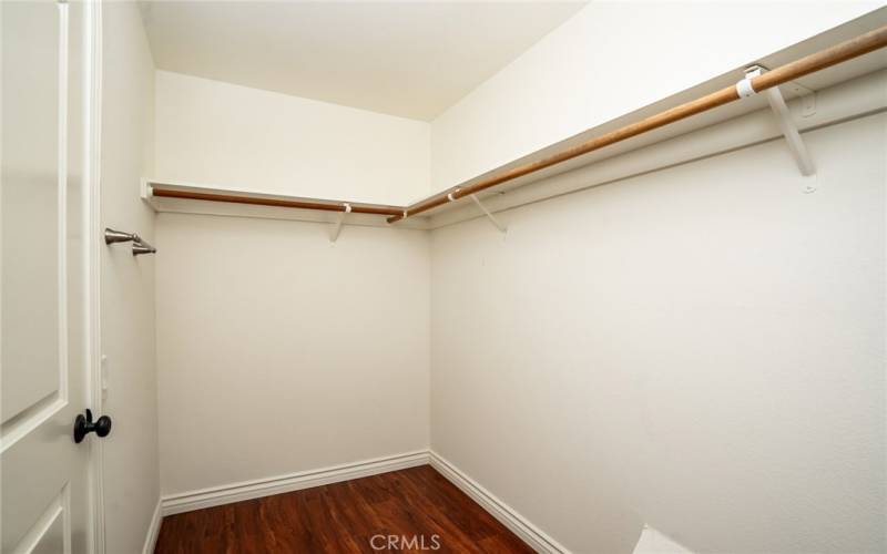 Huge walk-in closet is one of 3 huge closets in this primary suite!