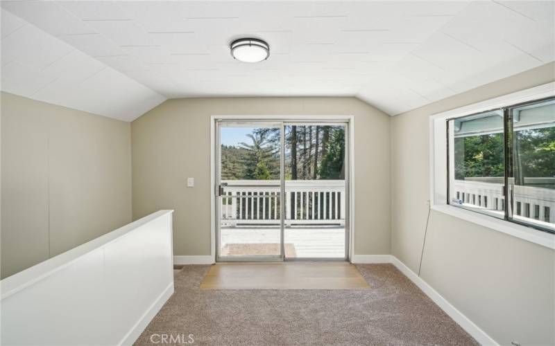 Sun room off living room