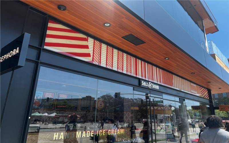 Salt and Straw handmade ice cream for your sweet tooth next to Sephora by the Culver Steps.