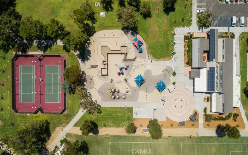 Park Amenities, Tot-lot, courts, and fields