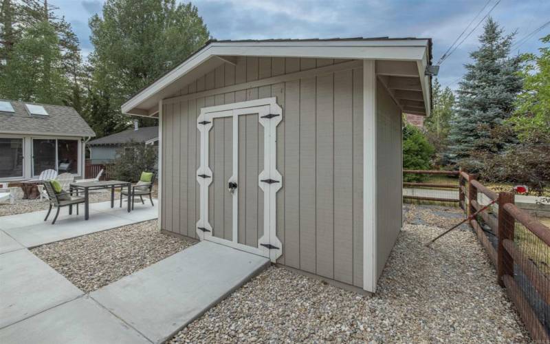 outdoor shed