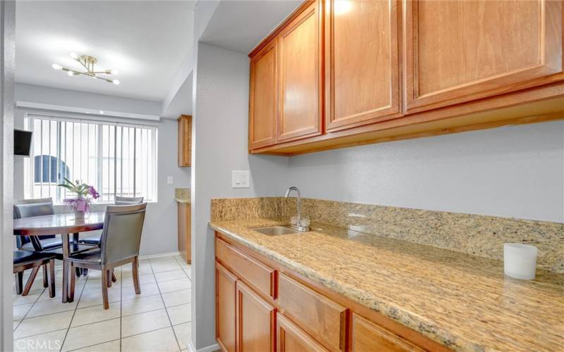 Dining Room Buffet and Wet Bar