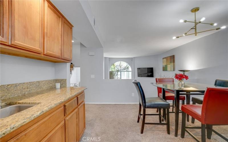 Dining Room Buffet and Wet Bar