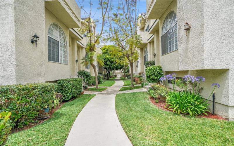 Walkway to Townhouse