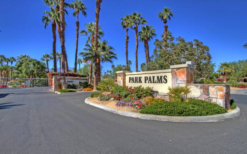 park palms entry
