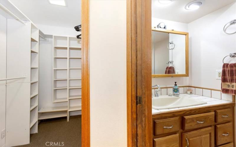 His and Hers Closet and Master Bathroom