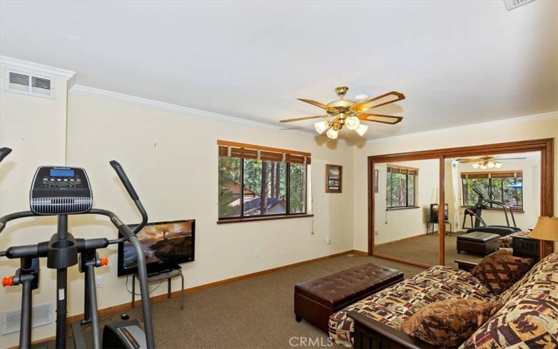 Upstairs Guest Bedroom or Exercise Room