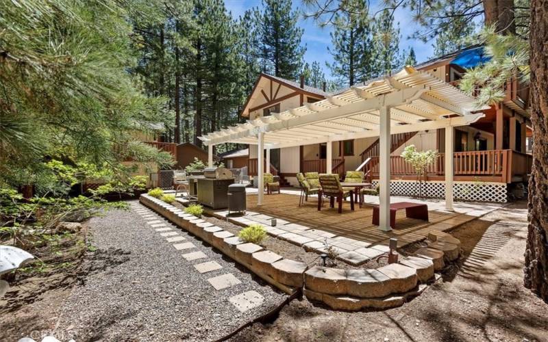 Shaded Gazebo with Large Outdoor Living area