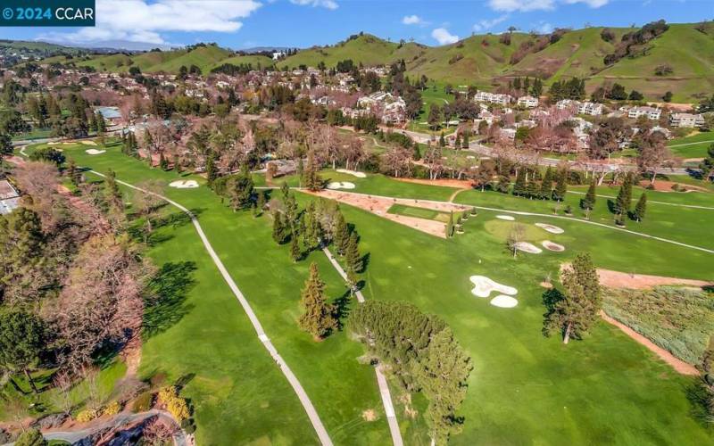 Overhead of Rossmoor golf course