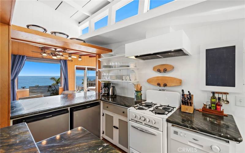 fully stocked kitchen