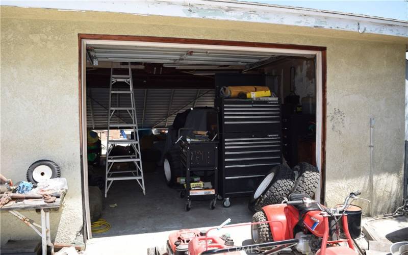 Back of garage