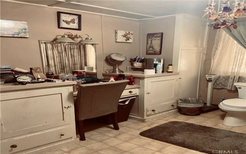 Huge Bathroom with Built-In Vanity.