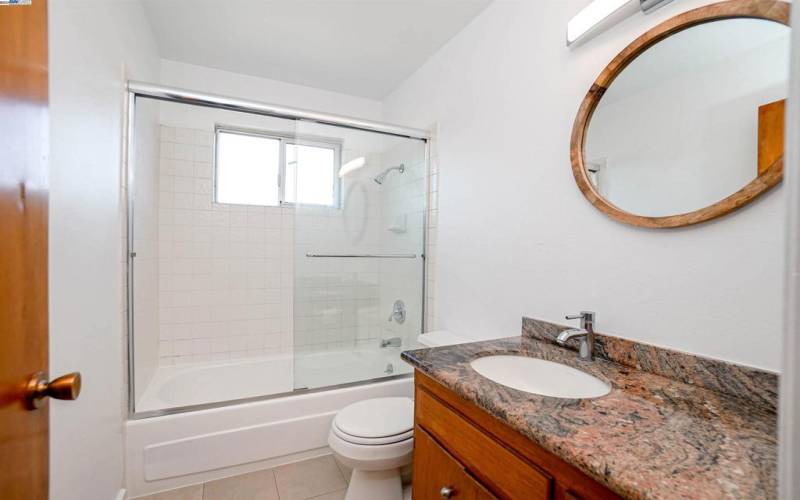 Upper left unit bathroom