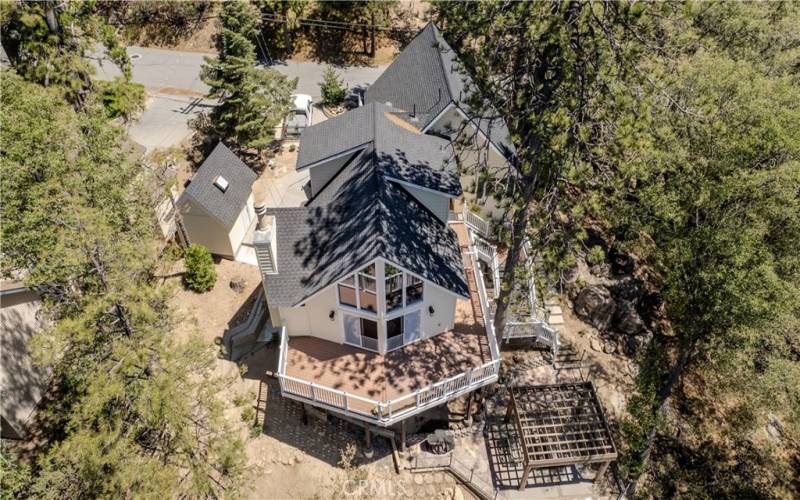 Sky View of Rear of the House