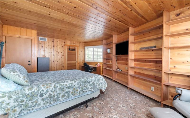 Guest Bedroom W/ Built-in Shelves