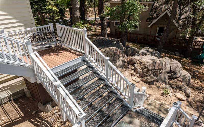 Rear Stairs Leading to Patio