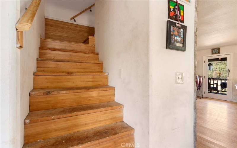 stairs to 3rd bedroom and bath